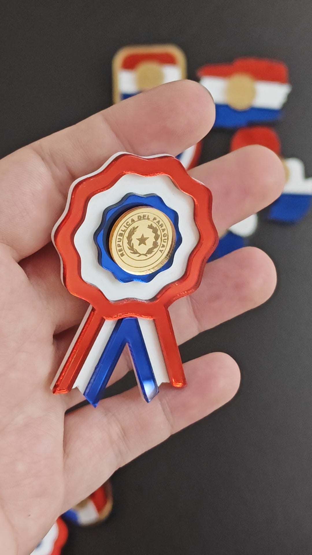 Prendedor de Acrílico de Paraguay