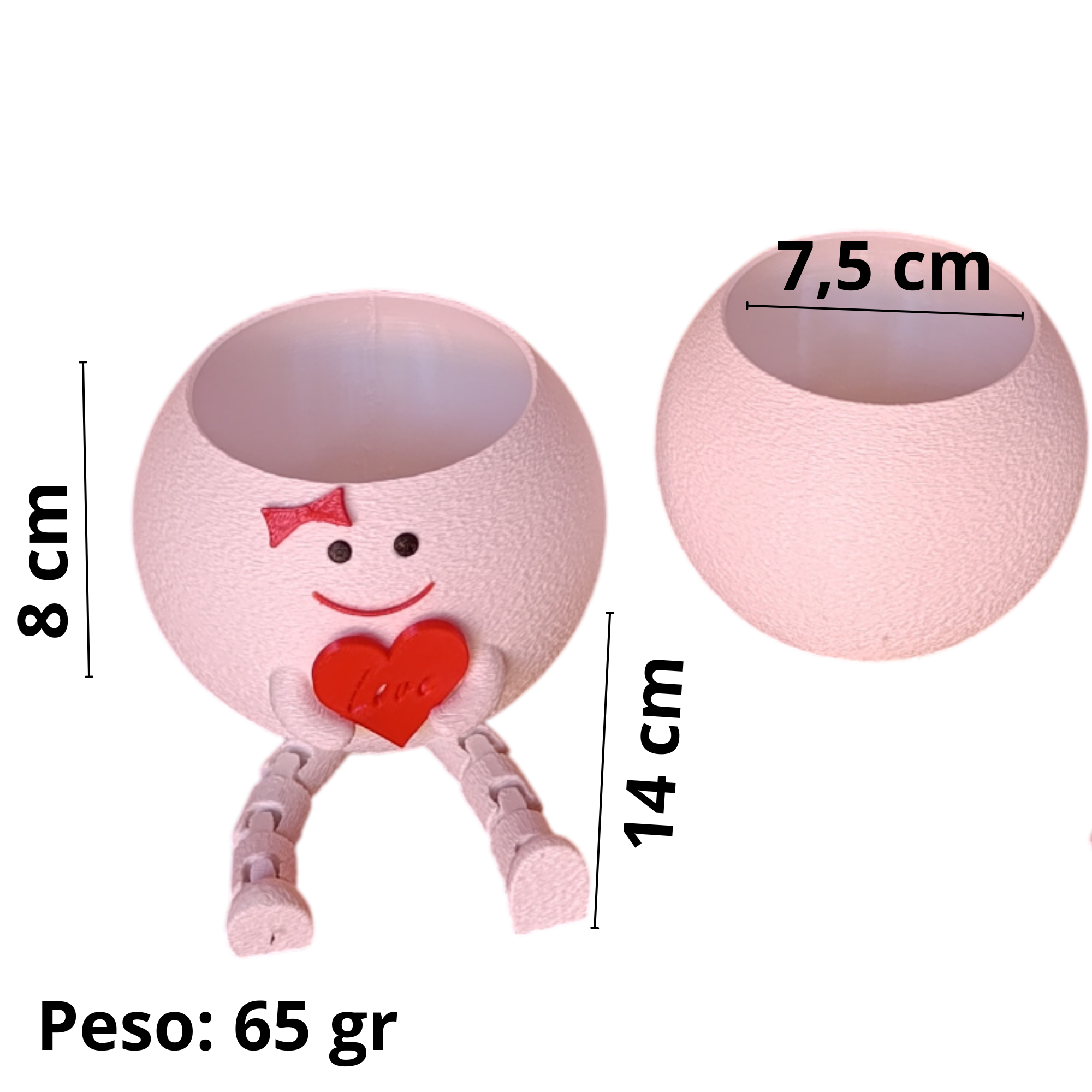 Maceta NENA con patas articuladas
