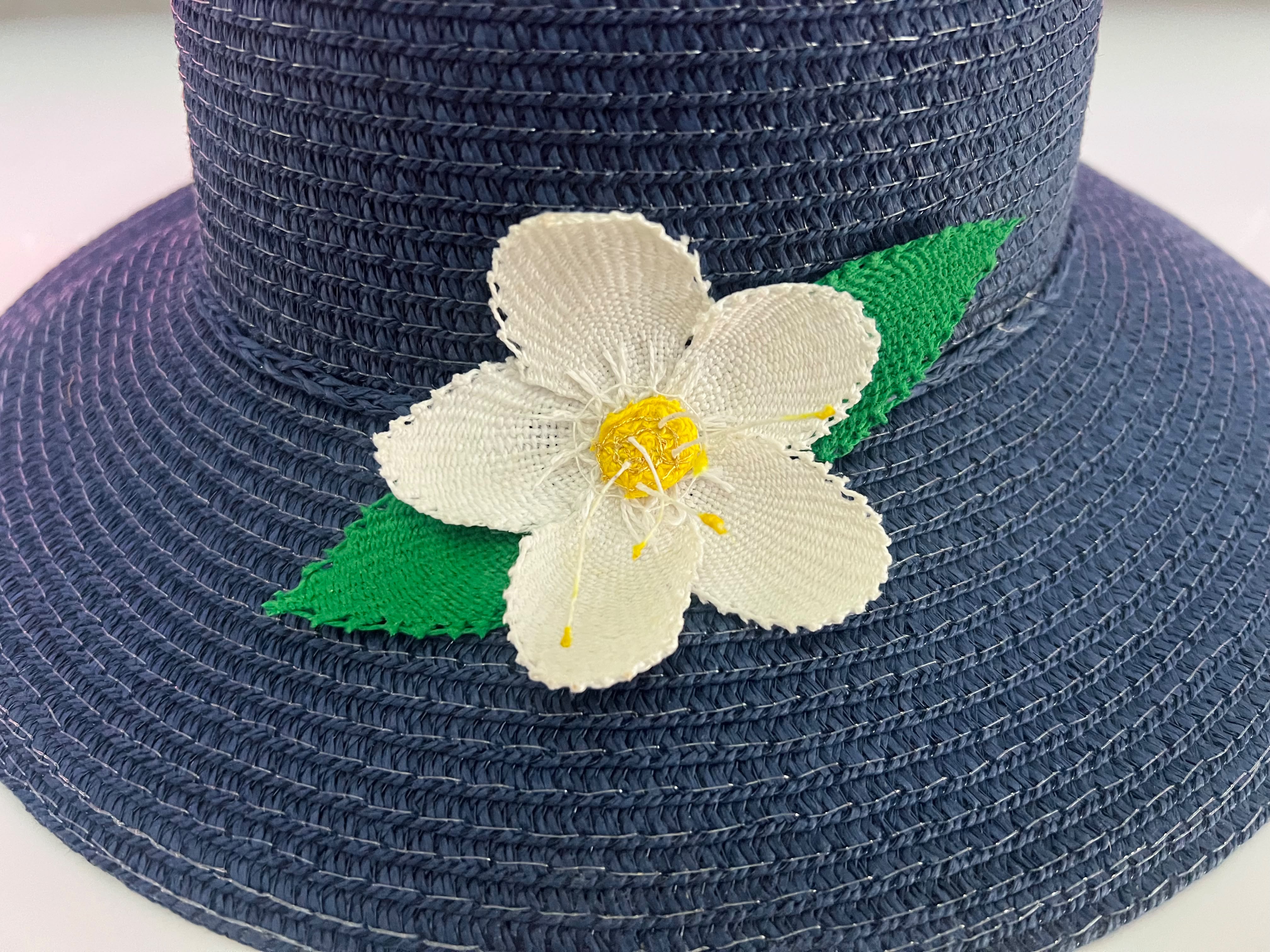 Sombrero para Dama con Flor de Ñandutí