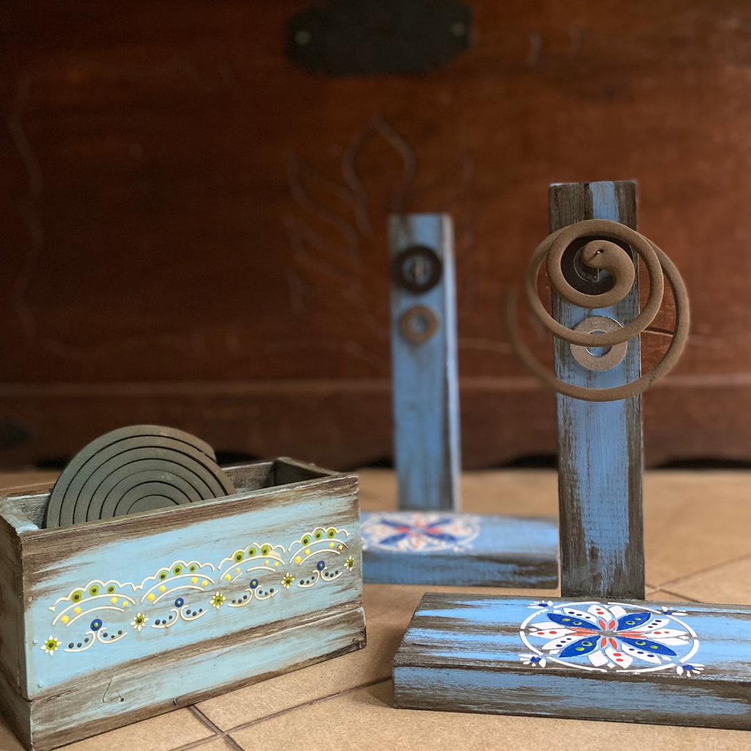 Set Artesanal Porta Espiral + Cajita