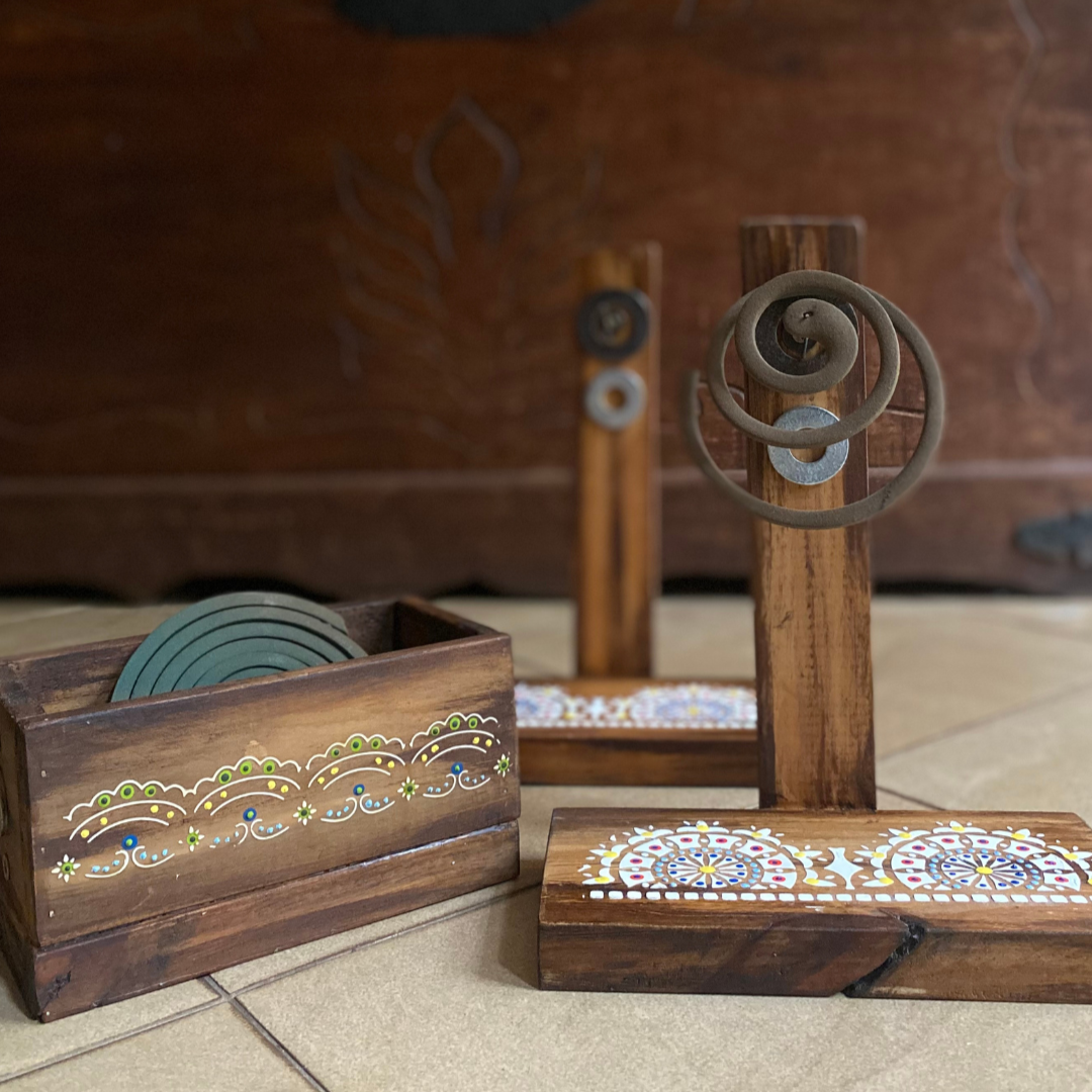 Set Artesanal Porta Espiral + Cajita