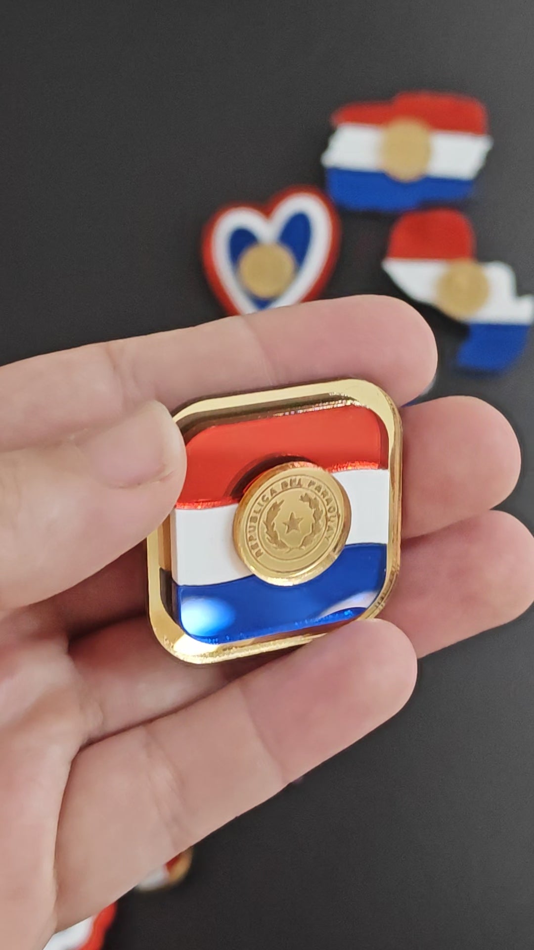 Prendedor de Acrílico de Paraguay