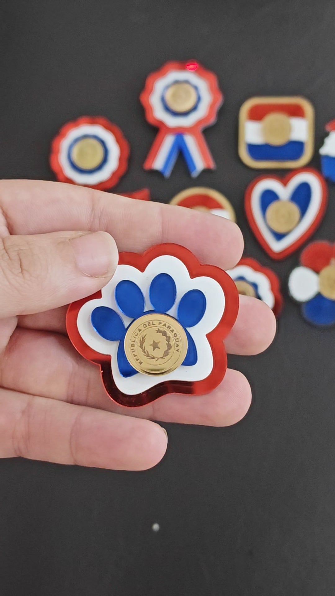Prendedor de Acrílico de Paraguay