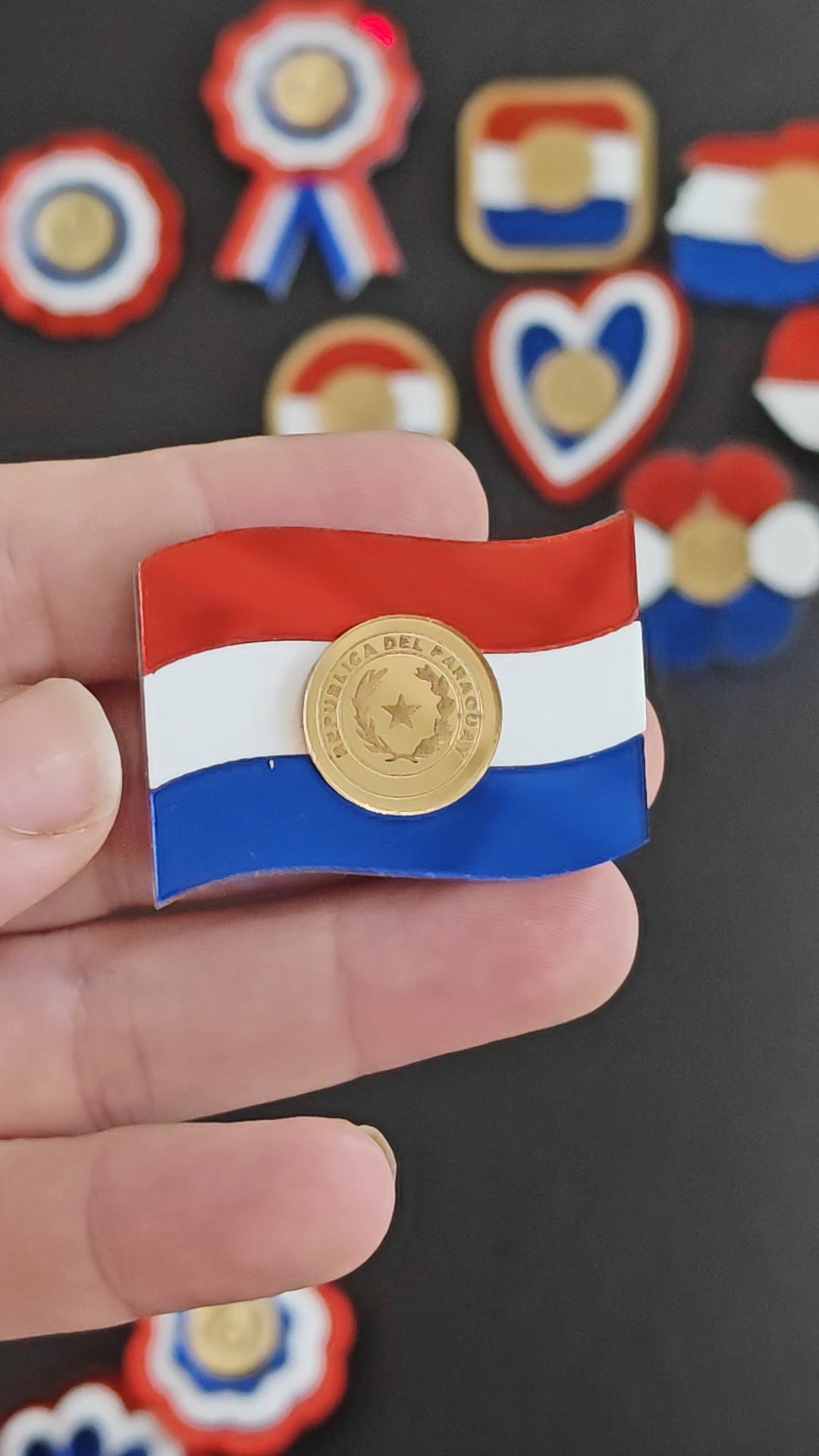 Prendedor de Acrílico de Paraguay