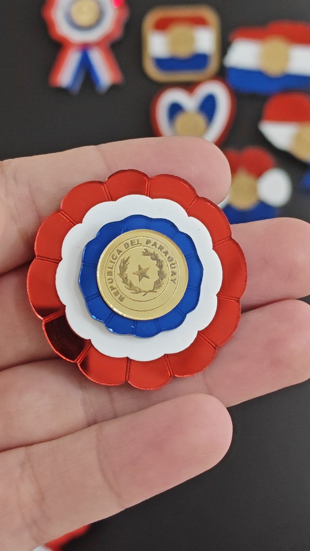 Prendedor de Acrílico de Paraguay