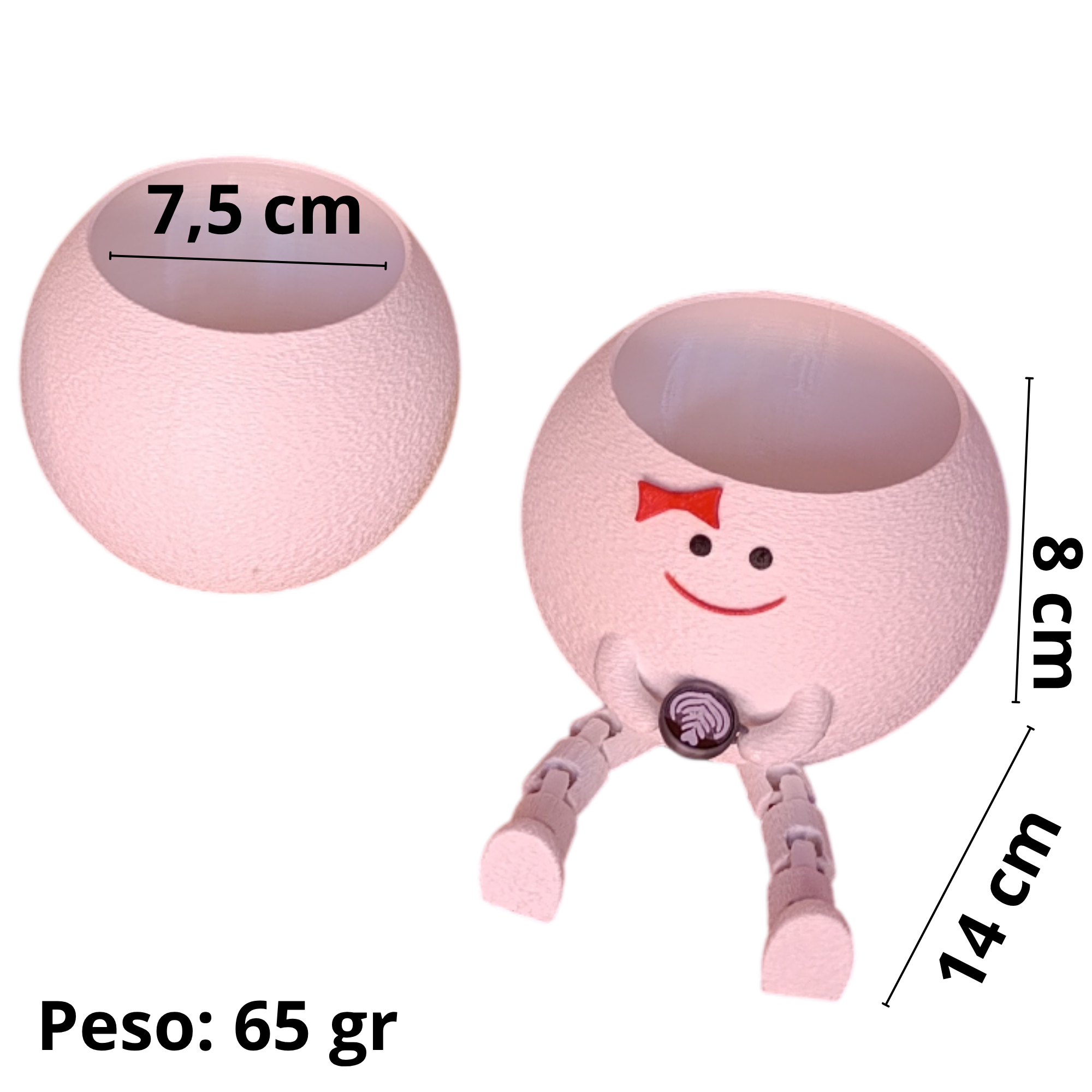 Maceta NENA con patas articuladas
