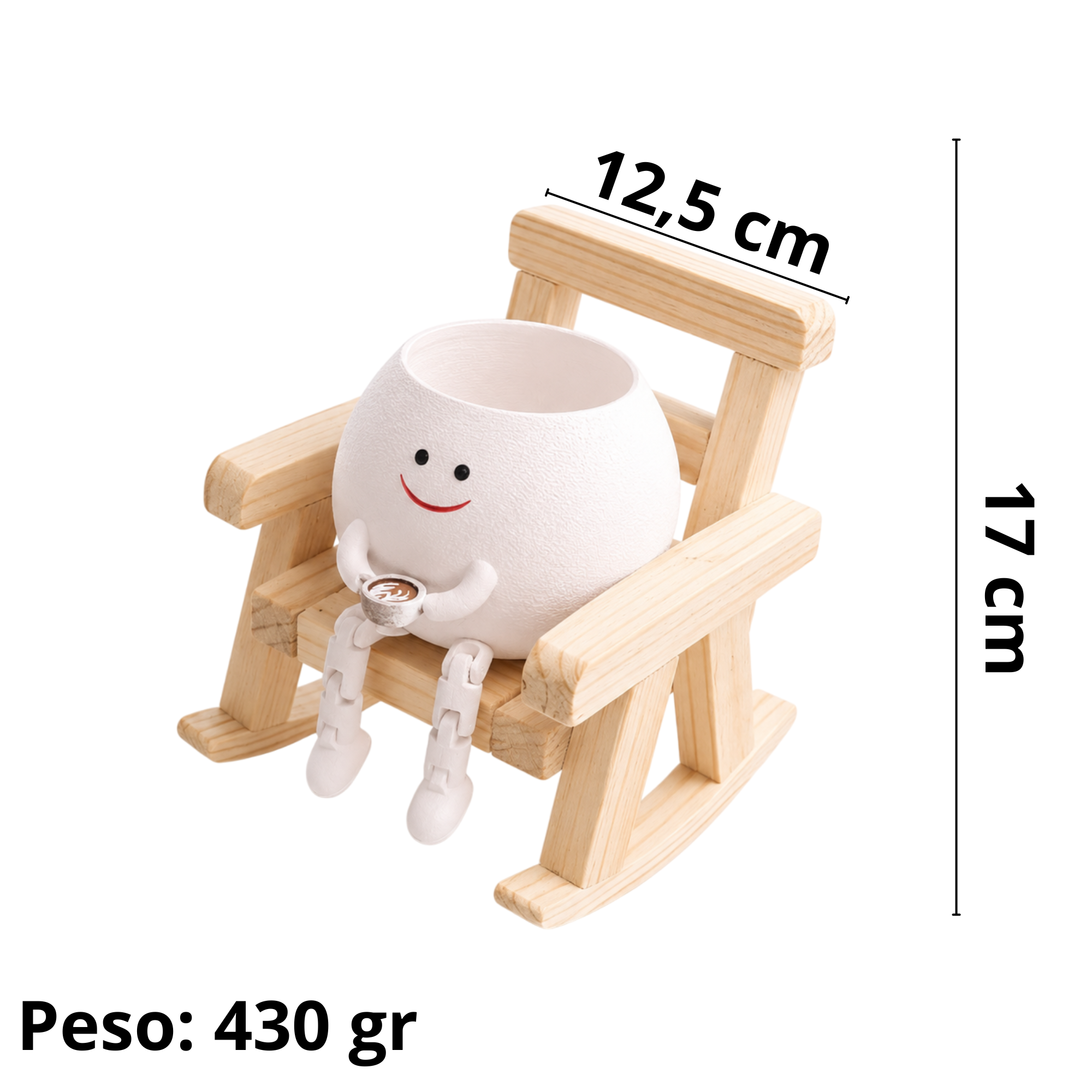 Maceta NENA patas articuladas CON SILLA