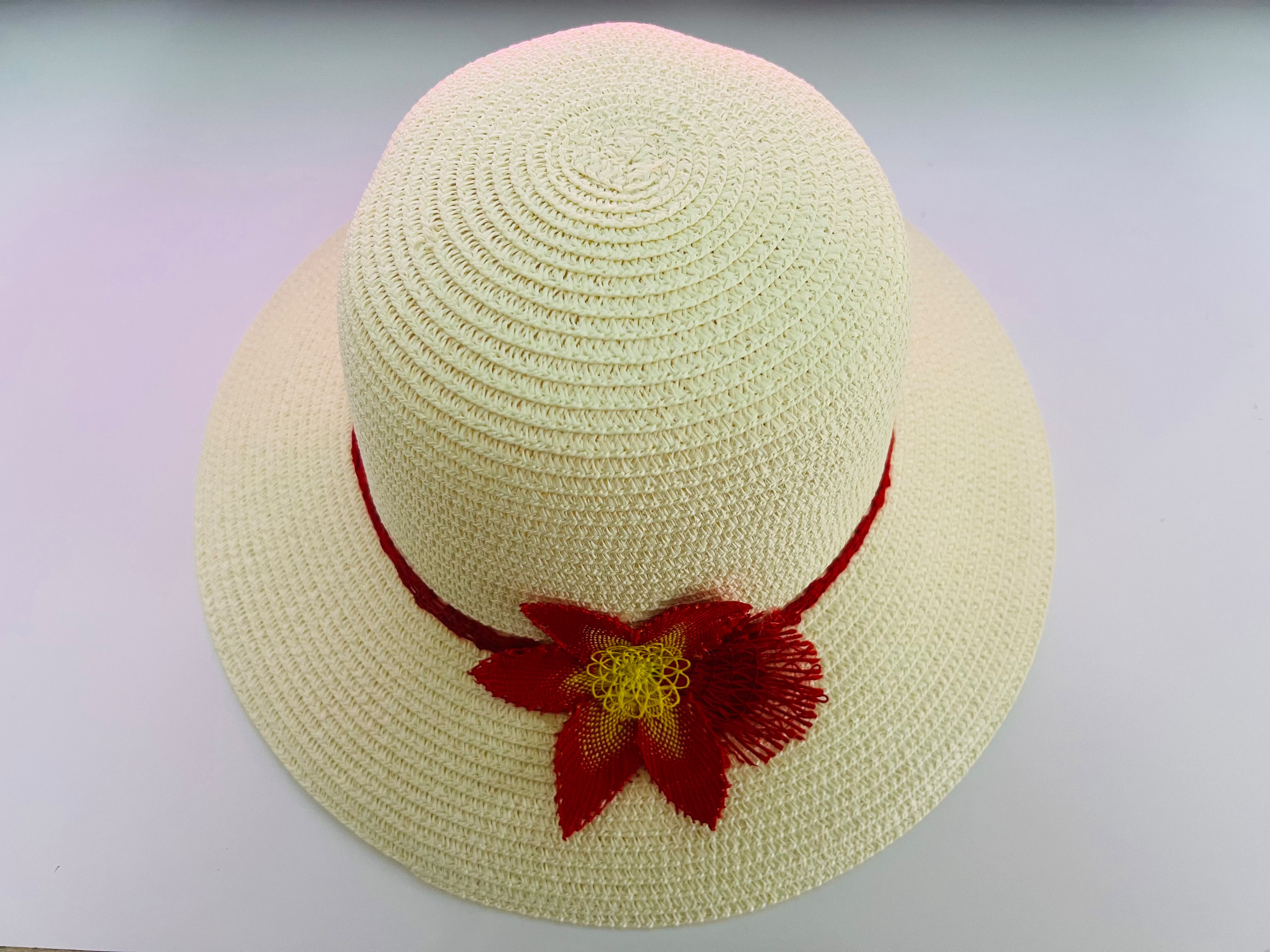 Sombrero para Dama con Flor de Ñandutí