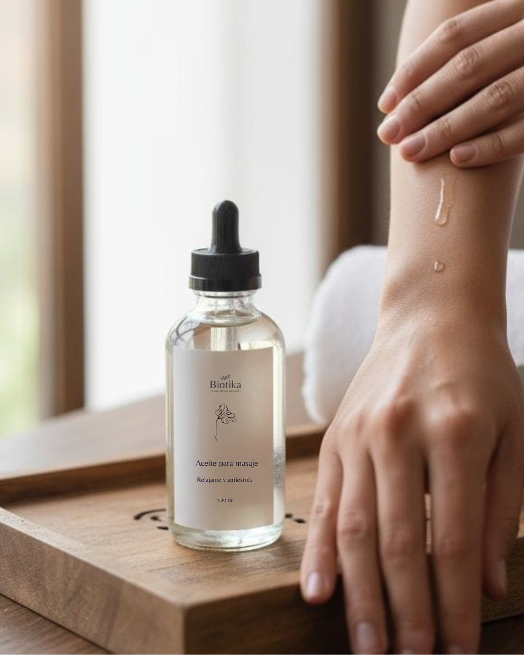 Aceite para masaje relajante-antiestrés
