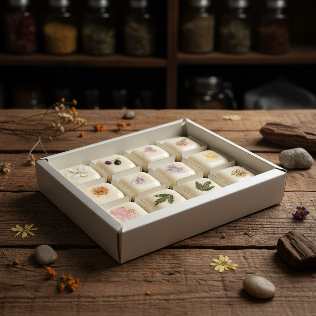 Caja de jabones botánicos