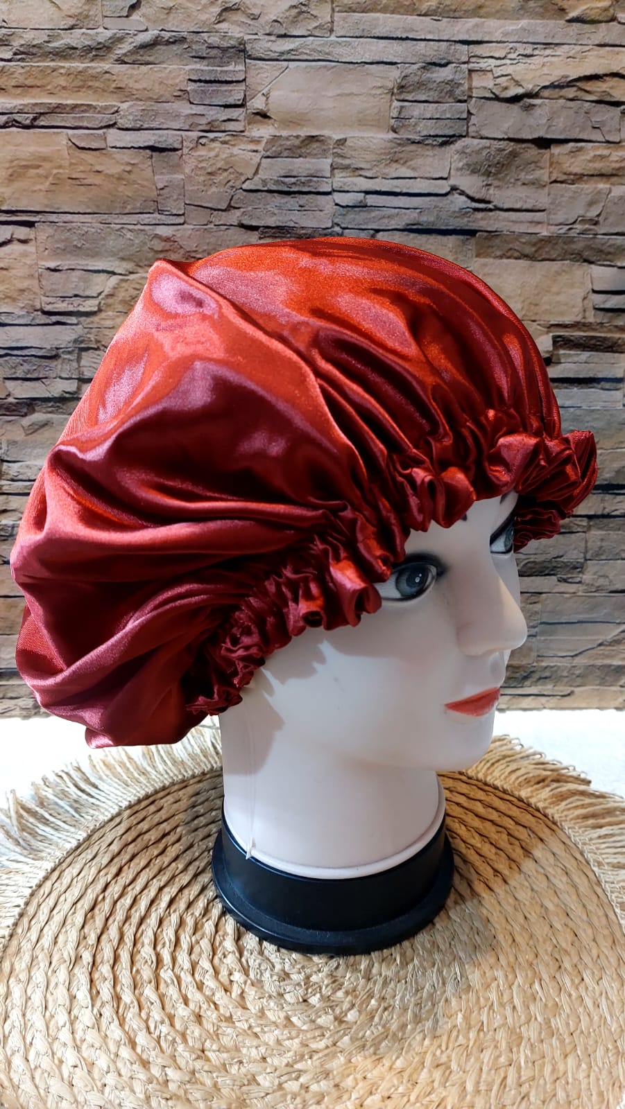 Gorro de satin doble faz